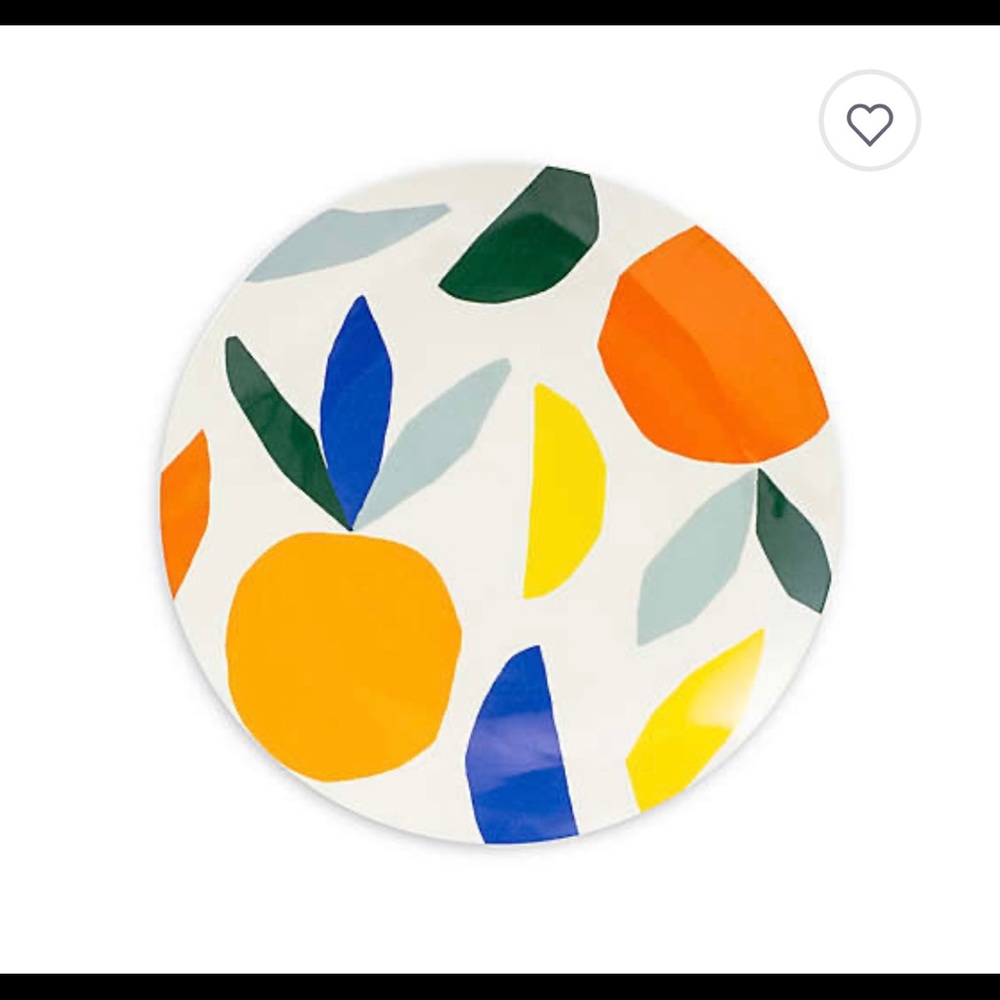 Kate Spade Citrus Twist Melamine Plates, Set of 4